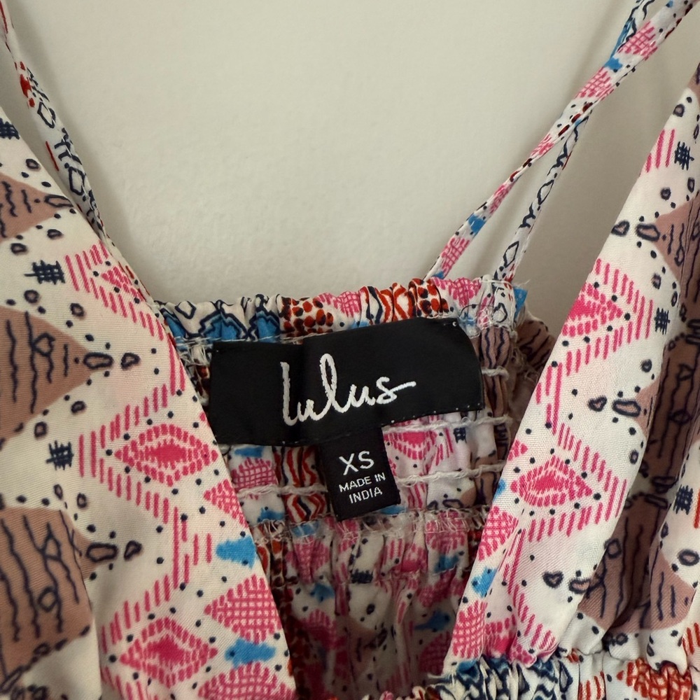 Lulu's Multicolor Patterned Dress - Picture 2 of 5